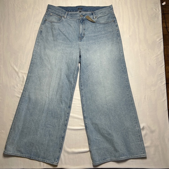 J. Crew Denim - NWT J Crew Womens Mid-rise‎ Superwide-leg Jeans 34x30 Baggy